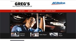 Desktop Screenshot of gregsautomotiveservice.net